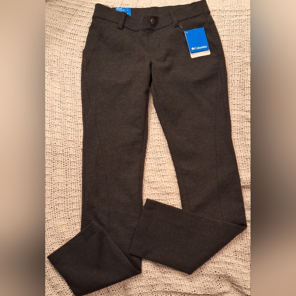 Columbia Dark Gray Slim Fit  Regular Jambe Droite Normal Pants Size S - Picture 3 of 10